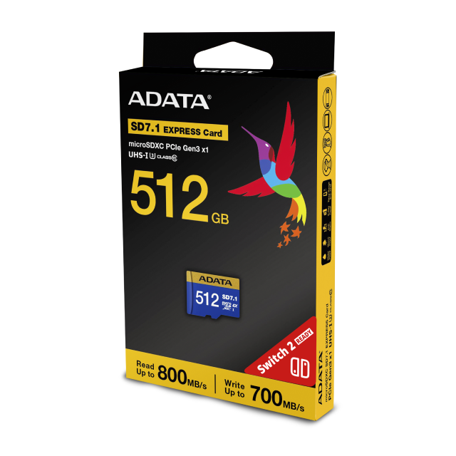 Memoria microSDXC/SDHC ADATA Premier Extreme | 512GB | SD Express 7.1 U3 Clase 10 | Clase V30 | A2 | 800MB/s Lectura | 700MB/s Escritura | Sin Adaptador | UD512GEX3L1-C