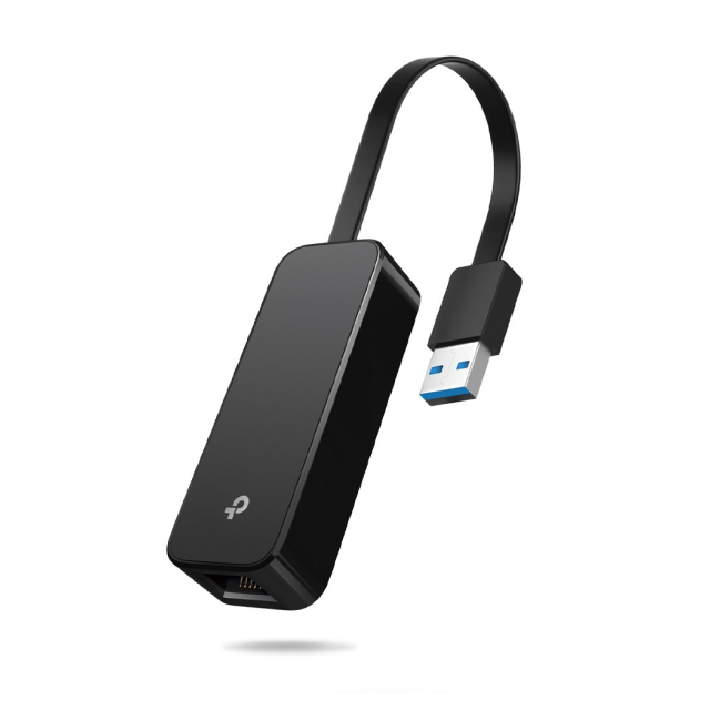 Adaptador USB a Ethernet TP-Link UE306 | USB 3.0 a RJ45 Gigabit 10 / 100 / 1000 Mbps | Para Laptop / PC / Nintendo Switch | Plug & Play | Negro | UE306