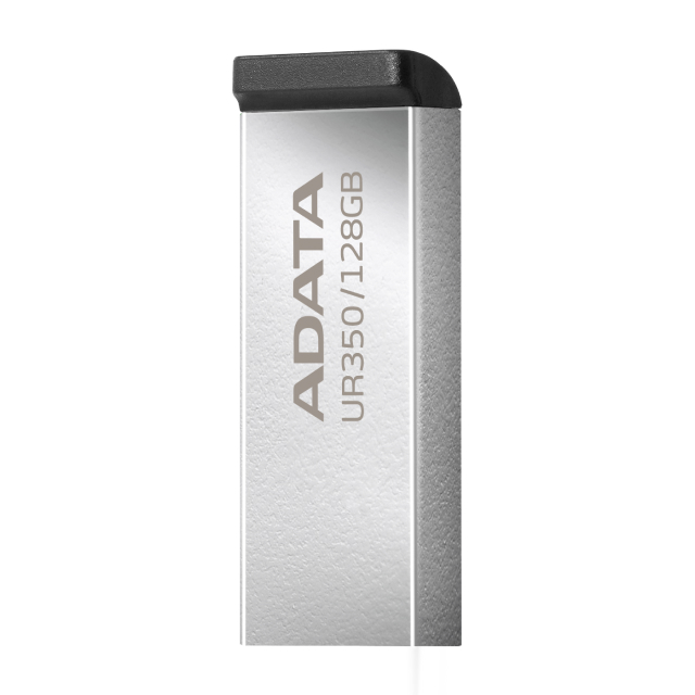 Memoria Flash USB ADATA UR350 | 128GB | USB 3.2 | Metálico | Negro | UR350-128G-RSR/BK
