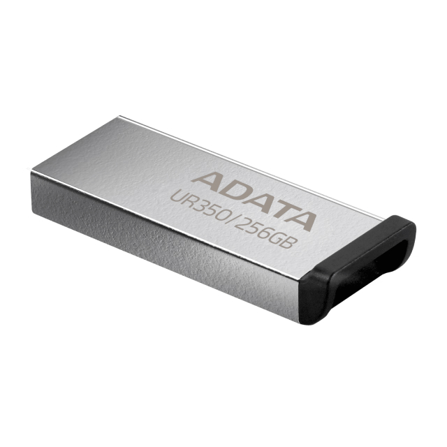 Memoria Flash USB ADATA UR350 | 256GB | USB 3.2 | Metálico | Negro | UR350-256G-RSR/BK
