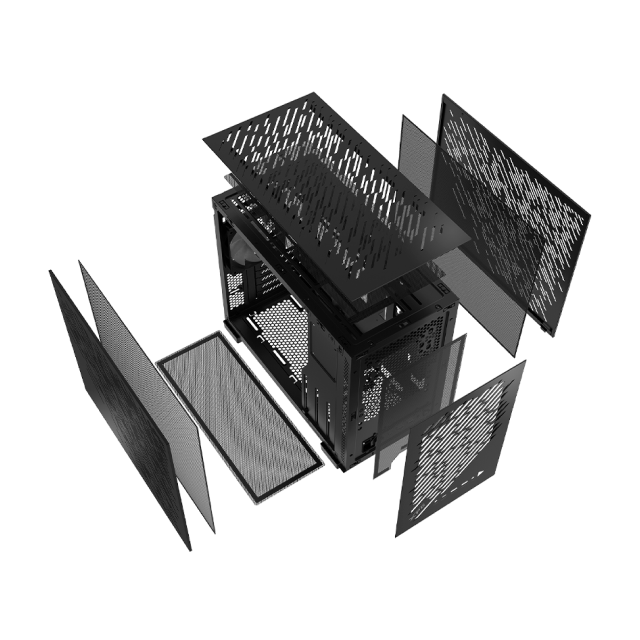 Gabinete XPG Valor Air Nano | Midi-Tower | Micro-ATX / Mini-ITX | USB 3.0 | Sin Fuente | 1 Ventilador Instalado | Negro | VALORAIRNANOMAA-BKCWW