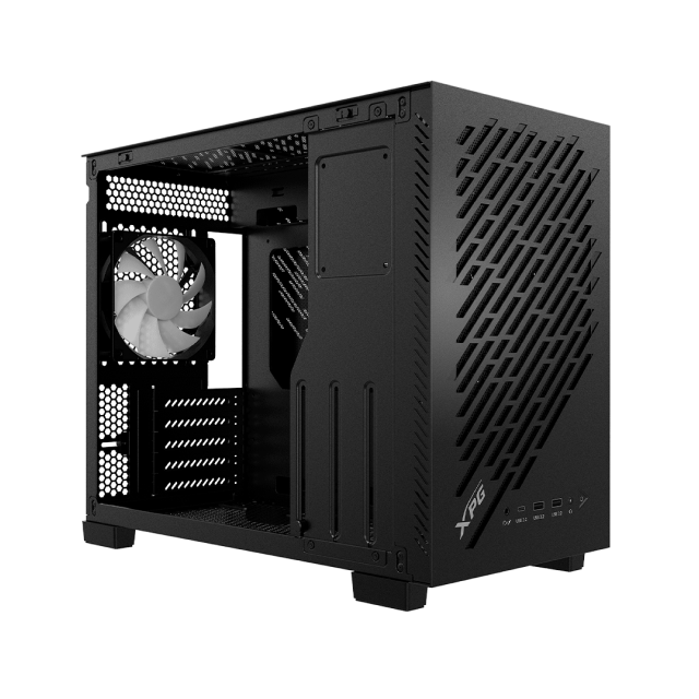 Gabinete XPG Valor Air Nano | Midi-Tower | Micro-ATX / Mini-ITX | USB 3.0 | Sin Fuente | 1 Ventilador Instalado | Negro | VALORAIRNANOMAA-BKCWW