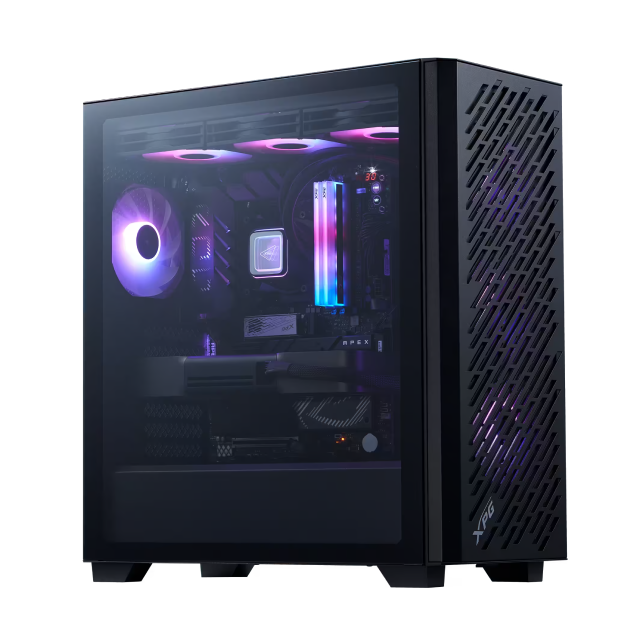 Gabinete ADATA XPG VALOR AIR PRO | Torre Completa | E-ATX / ATX / Micro-ATX / Mini-ITX | USB-C 3.2 / USB-A 3.2 | Cristal Templado | Incluye 4 Ventiladores ARGB | Negro | VALORAIRPROMTA-BKCWW