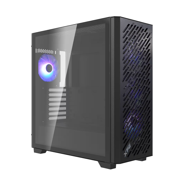 Gabinete ADATA XPG VALOR AIR PRO | Torre Completa | E-ATX / ATX / Micro-ATX / Mini-ITX | USB-C 3.2 / USB-A 3.2 | Cristal Templado | Incluye 4 Ventiladores ARGB | Negro | VALORAIRPROMTA-BKCWW