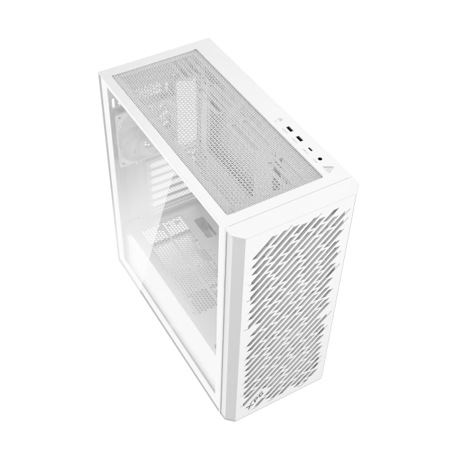 Gabinete ADATA XPG VALOR AIR PRO | Torre Completa | E-ATX / ATX / Micro-ATX / Mini-ITX | USB-C 3.2 / USB-A 3.2 | Cristal Templado | Incluye 4 Ventiladores ARGB | Blanco | VALORAIRPROMTA-WHCWW