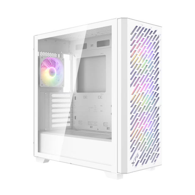 Gabinete ADATA XPG VALOR AIR PRO | Torre Completa | E-ATX / ATX / Micro-ATX / Mini-ITX | USB-C 3.2 / USB-A 3.2 | Cristal Templado | Incluye 4 Ventiladores ARGB | Blanco | VALORAIRPROMTA-WHCWW