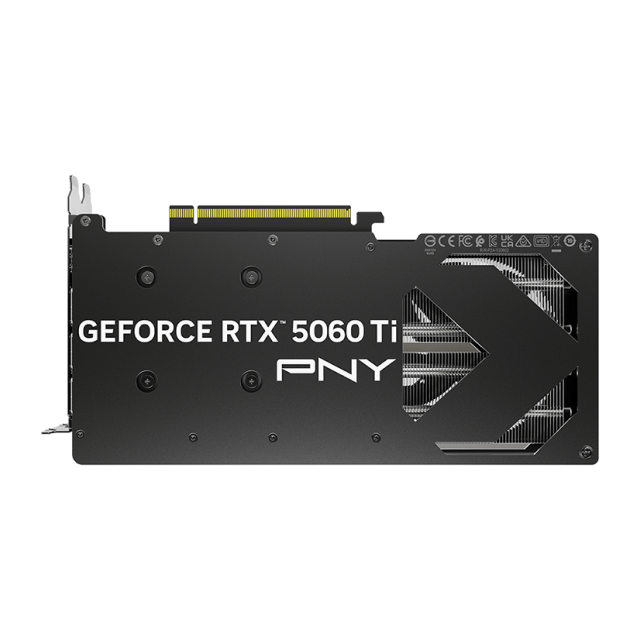 Tarjeta de Video PNY GeForce RTX 5060 Ti Dual Fan OC | 8GB GDDR7 | PCI Express 5.0 | 128 Bits | DisplayPort x3 / HDMI x1 | Negro | VCG5060T8DFXPB1-O