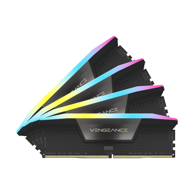 Kit de Memoria RAM DDR5 | 96GB ( 4 x 24GB ) | 6000MHz | CL30 | Corsair Vengeance RGB | CMH96GX5M4B6000C30