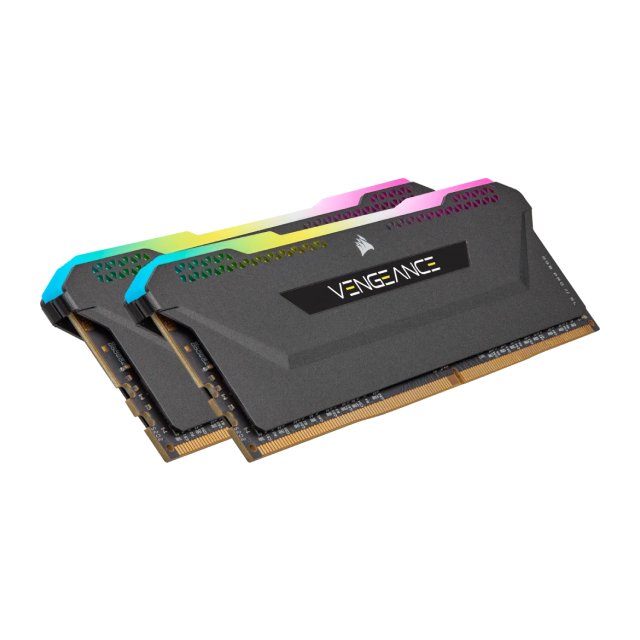 MEMORIA RAM DDR4 16GB (2X8GB) | 3600MT/s | CORSAIR VENGEANCE RGB PRO SL NEGRO | CMH16GX4M2D3600C18