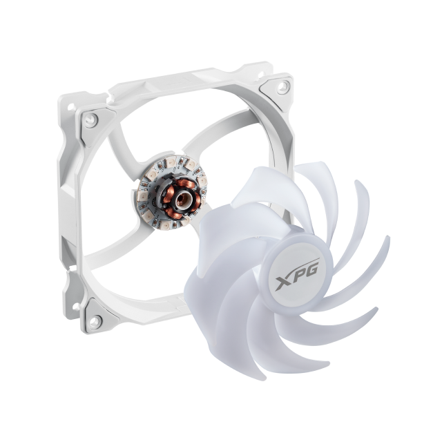 Ventilador ADATA XPG Vento 120 ARGB | 120mm |  1200 r.p.m. | Color Blanco | VENTO120ARGB-WHCWW