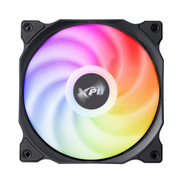 Kit de 3 Ventiladores ADATA XPG VENTO 120 ARGB PWM | 120 mm | Hasta 1,850 RPM | 24 dBA | 4 Pines | ARGB | Negro | VENTO120ARGBPWM3C-BKCWW