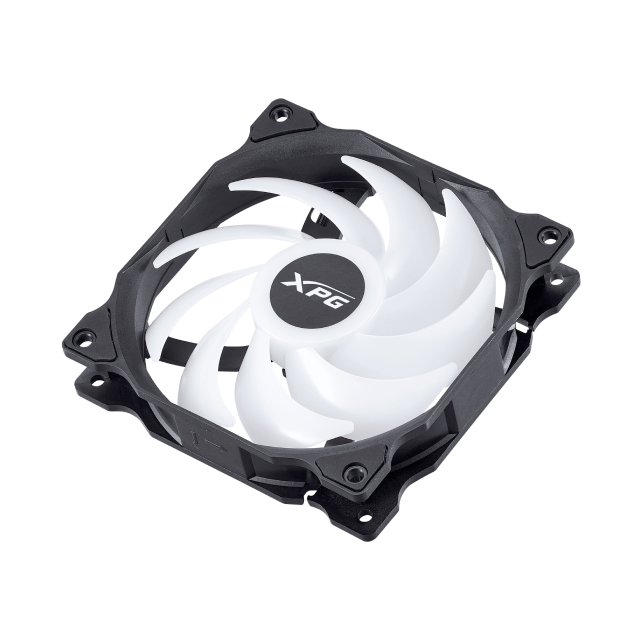 Kit de 3 Ventiladores ADATA XPG VENTO 120 ARGB PWM | 120 mm | Hasta 1,850 RPM | 24 dBA | 4 Pines | ARGB | Negro | VENTO120ARGBPWM3C-BKCWW
