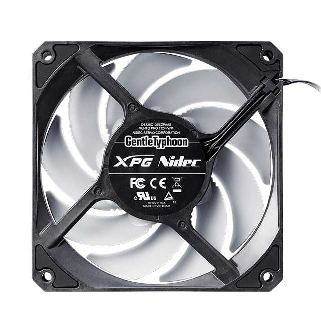 VENTILADOR ADATA XPG VENTO PRO 120MM (CONEXION EN SERIE) / VENTOPRO120PWM-BKCWW