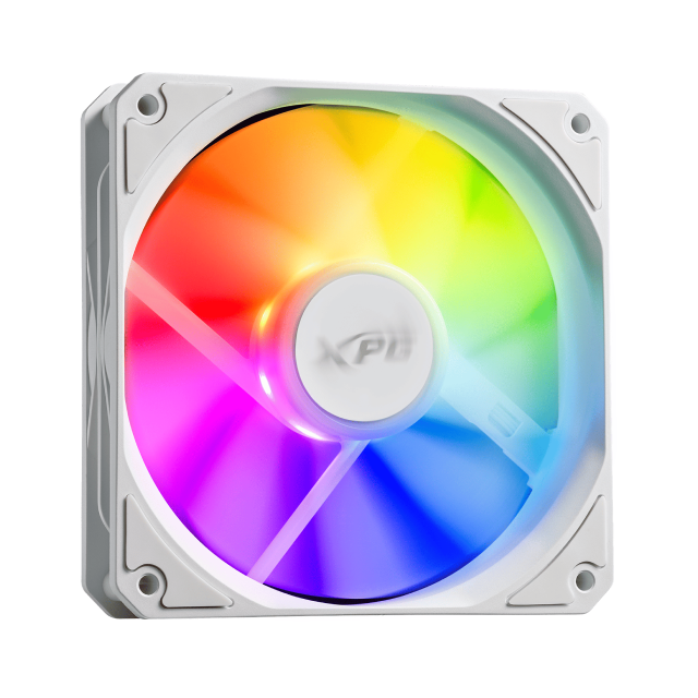 Kit de 3 Ventiladores ADATA XPG VENTO 120 ARGB PWM | 120 mm | 300 a 1850 RPM | 24 dBA | 4 Pines | ARGB | Blanco | VENTOR120ARGBPWM3C-WHCWW