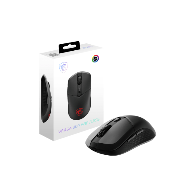 Mouse Gamer MSI VERSA 300 WIRELESS | RGB | Bluetooth / Receptor USB / USB 2.0 | 8000 DPI | VERSA 300 W GAMING MOUSE