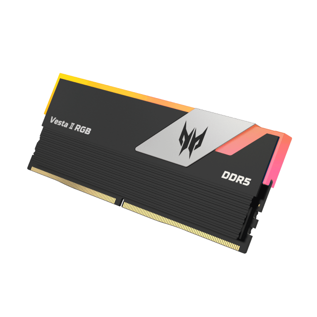 Kit Memoria RAM Acer PREDATOR Vesta II de 64GB (2 x 32GB) | DDR5 | 6000MHz | CL38 | Color Negro | BL.9BWWR.381