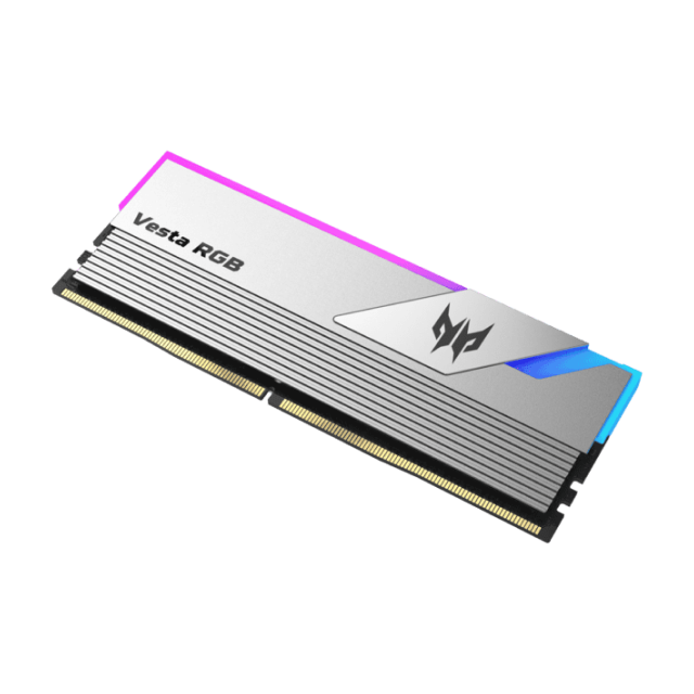 Kit Memoria RAM Acer PREDATOR Vesta II de 64GB (2 x 32GB) | DDR5 | 6000MHz | CL38 | Color Plata | BL.9BWWR.382