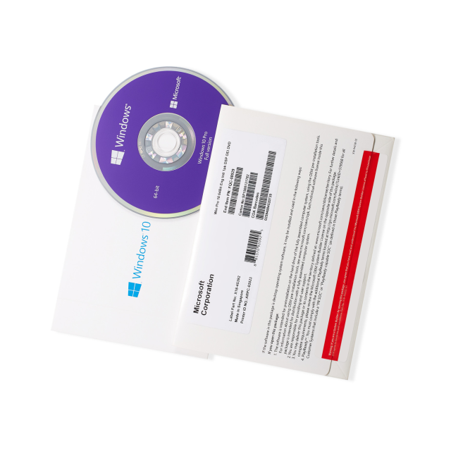 LICENCIA MICROSOFT WINDOWS 10 PRO 64BITS SP 1PKDSP OEM DVD 20H2