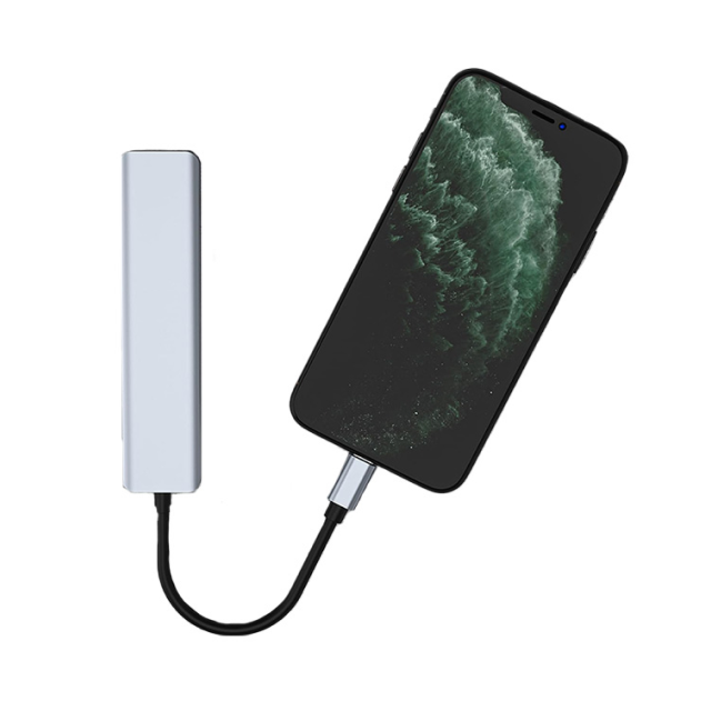 Concentrador de Puertos Wular 7 en 1 | USB-C / USB 2.0 / 3.0 / HDMI / Micro SD / SD | X004AEC7BD