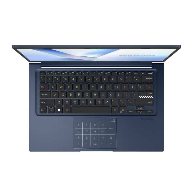 Laptop ASUS Vivobook X1404VAP-V14.C58256 | 14" | 1920 x 1080 (FHD) | Intel Core 5 120U | Gráficos Integrados Intel | 8GB de RAM DDR4 | SSD M.2 de 256GB | Windows 11 Home | Teclado en Inglés | Color Azul | X1404VAP-V14.C58256
