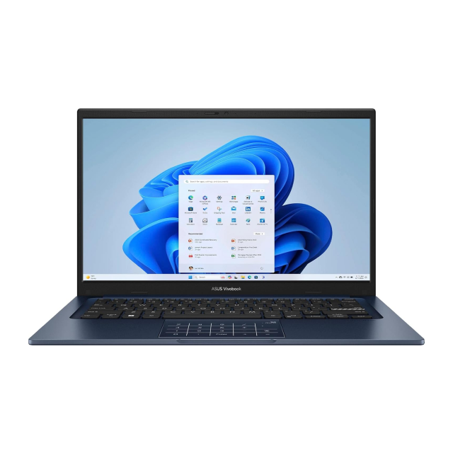 Laptop ASUS Vivobook X1404VAP-V14.C58256 | 14" | 1920 x 1080 (FHD) | Intel Core 5 120U | Gráficos Integrados Intel | 8GB de RAM DDR4 | SSD M.2 de 256GB | Windows 11 Home | Teclado en Inglés | Color Azul | X1404VAP-V14.C58256