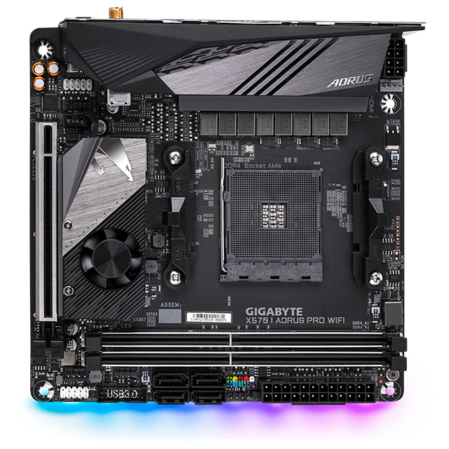 TARJETA MADRE GIGABYTE X570 I AORUS PRO WIFI (REV 1.0) MINI ITX DDR4 AM4 - X570 I AORUS PRO WIFI