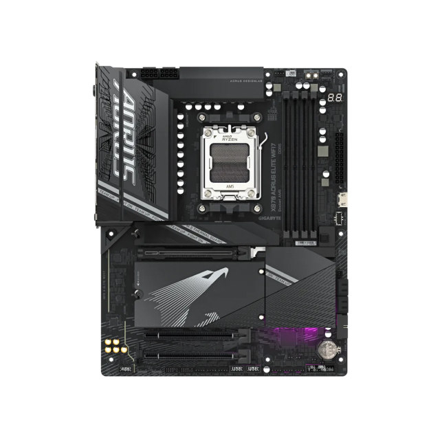 Tarjeta Madre GIGABYTE X870 AORUS ELITE WIFI7 | ATX | AMD X870 | DDR5 256GB (Máx) | WiFi7 / Bluetooth 5.4 | X870 AORUS ELITE WIFI7