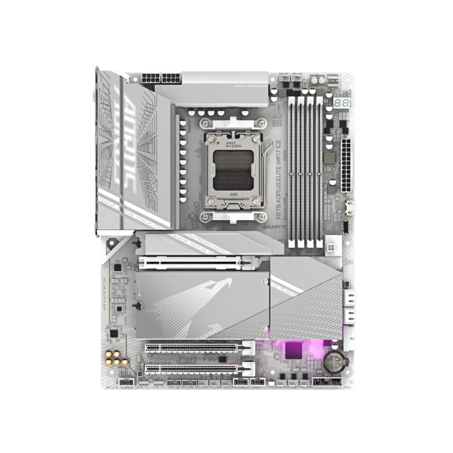 Tarjeta Madre GIGABYTE X870 AORUS ELITE WIFI7 ICE | ATX | AMD X870 | DDR5 256GB (Máx) | WiFi7 / Bluetooth 5.4 | X870 AORUS ELITE WIFI7 ICE