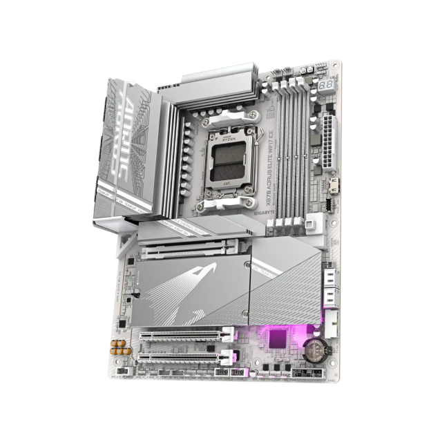 Tarjeta Madre GIGABYTE X870 AORUS ELITE WIFI7 ICE | ATX | AMD X870 | DDR5 256GB (Máx) | WiFi7 / Bluetooth 5.4 | X870 AORUS ELITE WIFI7 ICE