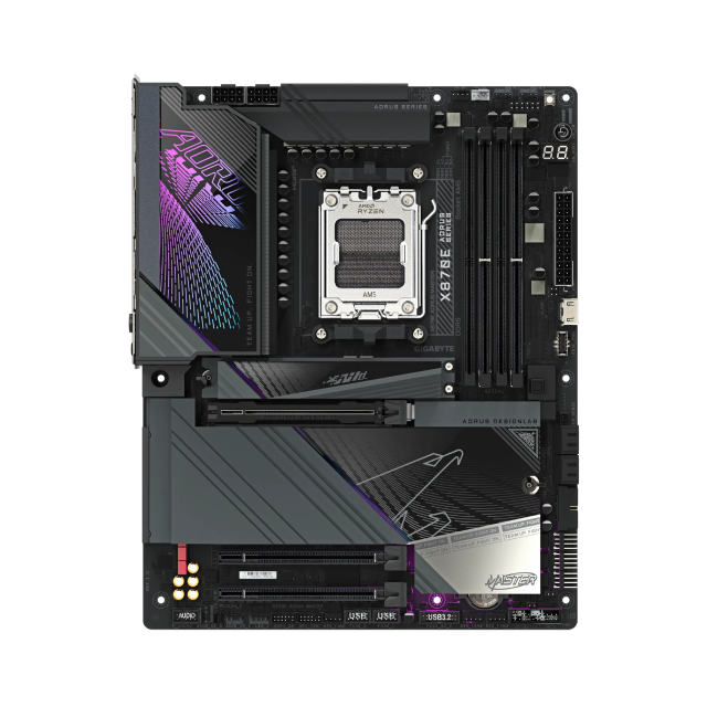 Tarjeta Madre GIGABYTE X870E AORUS MASTER | ATX | Socket AM5 | Chipset AMD X870E | DDR5 / Hasta 256 GB / 8600Mhz | HDMI / DisplayPort | X870E AORUS MASTER