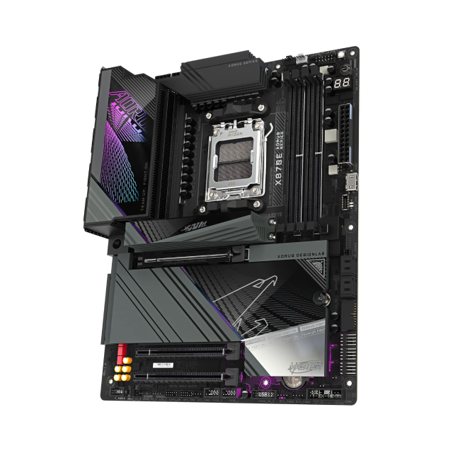 Tarjeta Madre GIGABYTE X870E AORUS MASTER | ATX | Socket AM5 | Chipset AMD X870E | DDR5 / Hasta 256 GB / 8600Mhz | HDMI / DisplayPort | X870E AORUS MASTER