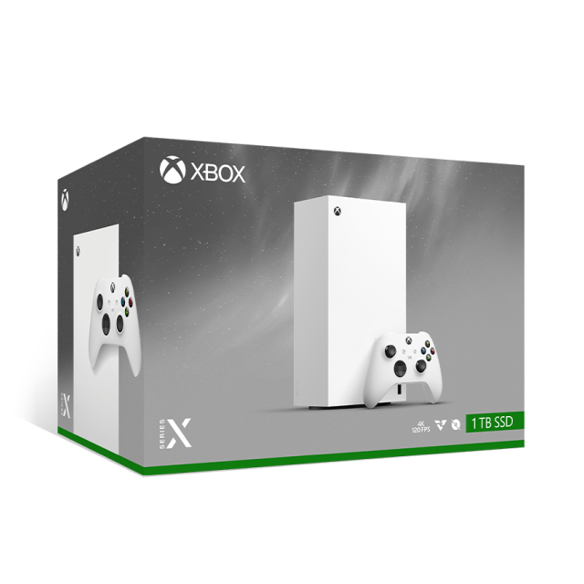 Consola Xbox Series X | 1TB | 4K | Hasta 120fps | Solo digital (Sin lector de Discos) | Color Robot White | EP2-00708