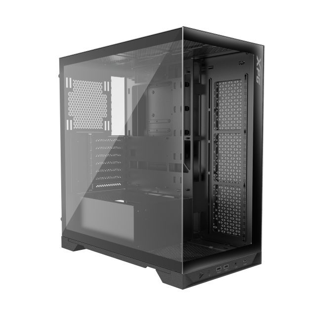 Gabinete ADATA XPG INVADER X Negro | ATX | 5 Ventiladores ARGB preinstalados | Conexión Trasera (Back Connect)| Incluye adaptador GPU Vertical | INVADERXMT-BKCWW