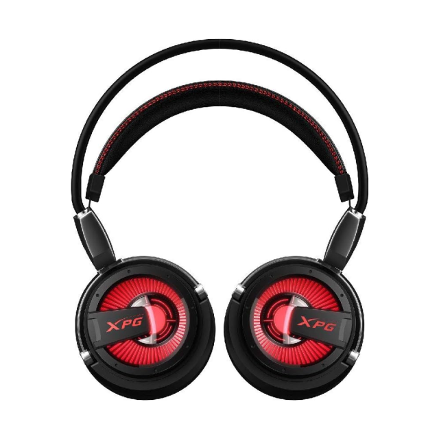 Diadema Gamer Alámbrica ADATA XPG PRECOG | Micrófono Desmontable con Tecnología de Cancelación de Ruido Ambiental (ENC) | Sonido Envolvente 7.1 | Incluye Estuche | Cable USB / Jack 3.5mm | PC / Móvil / Nintendo Switch / PS4 | LED Rojo | Negro | XPG PRECOG