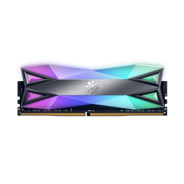 MEMORIA RAM DDR4 8GB 3200MT/s ADATA XPG SPECTRIX D60G RGB TITANIO | AX4U32008G16A-ST60