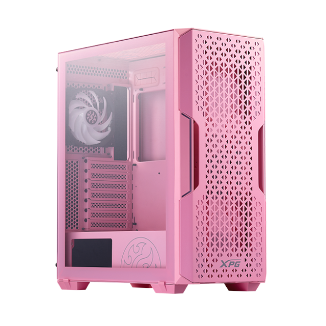 Gabinete ADATA XPG Starker Air Rosado | ATX | 1 ventilador ARGB y 1 ventilador preinstalados | STARKERAIR-PKCUS