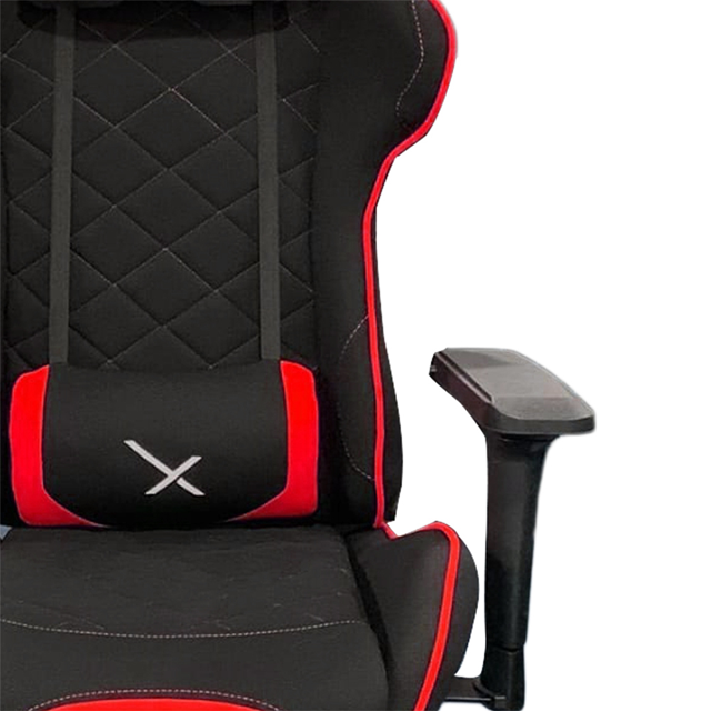 SILLA GAMER XZEAL XZ25 | NEGRA / ROJO | MATERIAL TEXTIL  |BASE METALICA | XZSXZ25R