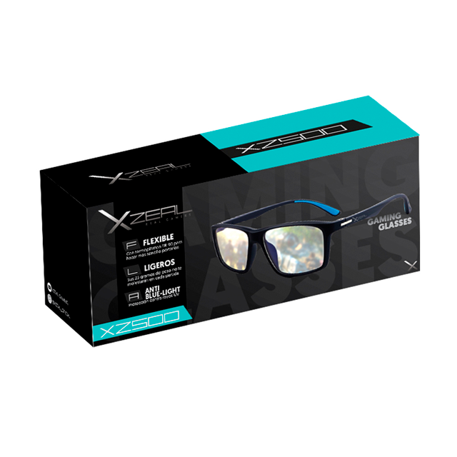 LENTES GAMERS XZEAL NEGRO ANTI BLUE LIGHTS - XZAGG50B