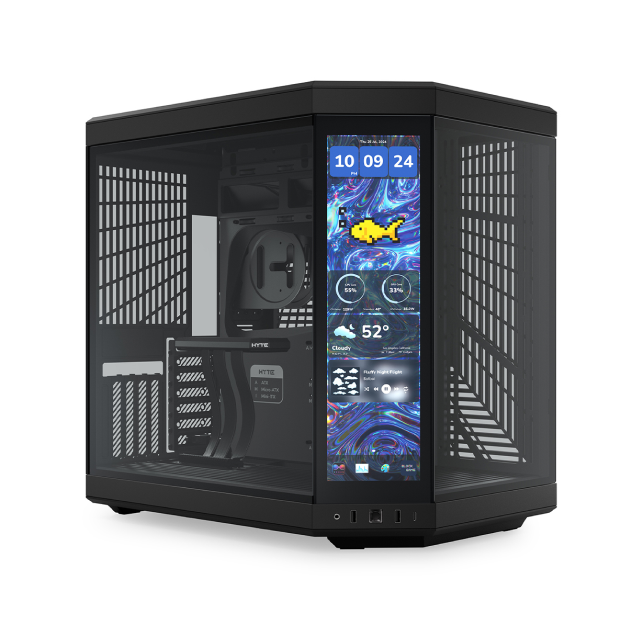 Gabinete HYTE Y70 con Panel 4K LCD Touch | EATX | Color Negro | CS-HYTE-Y70-B-L