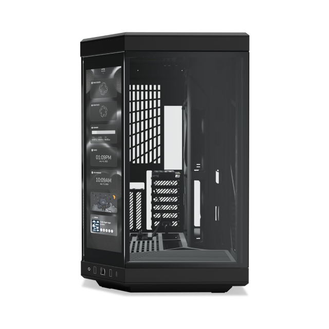 Gabinete HYTE Y70 con Panel 4K LCD Touch | EATX | Color Negro | CS-HYTE-Y70-B-L