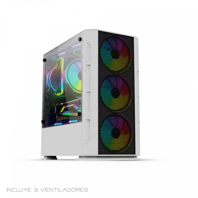 Gabinete Yeyian Haizen 2500 | Blanco | Micro-ATX | Cristal templado | YCH-042820