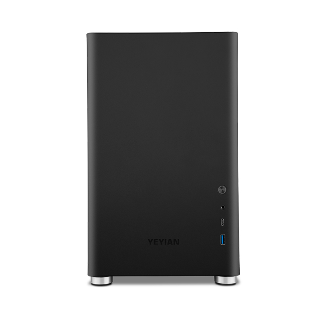 Gabinete Yeyian Hussar | Mini-Tower | Micro-ATX / Mini-ITX | USB 3.0 | 1 Ventilador Instalado | Sin Fuente | Negro | YCM-ATXAW-01