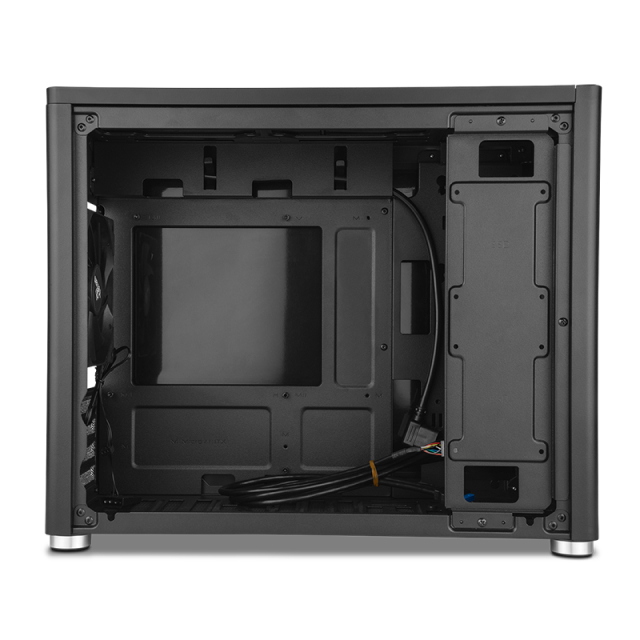 Gabinete Yeyian Hussar | Mini-Tower | Micro-ATX / Mini-ITX | USB 3.0 | 1 Ventilador Instalado | Sin Fuente | Negro | YCM-ATXAW-01