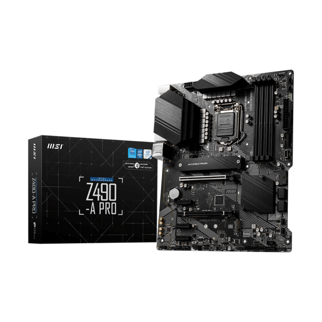 Tarjeta Madre MSI Z490-A PRO | ATX | LGA 1200 | Intel Z490 | DDR4 (Hasta 128GB) | Negro | Z490-A PRO