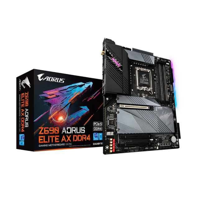 Tarjeta Madre GIGABYTE Z690 AORUS ELITE AX DDR4 | ATX | LGA1700 | Intel Z690 | DDR4 hasta 128GB | HDMI / DisplayPort |  Z690 A ELITE AX DDR4