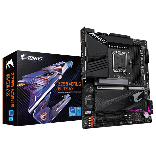 TARJETA MADRE GIGABYTE Z790 AORUS ELITE AX - ATX DDR5 LGA1700 - WIFI 6E BLUETOOTH 5.3