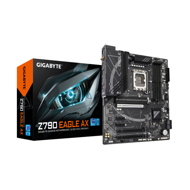 Tarjeta Madre GIGABYTE Z790 EAGLE AX | ATX | Intel Z790 | LGA 1700 | DDR5 (Hasta 192GB) | Wi-Fi 6E | Bluetooth 5.3 | Negro | Z790 EAGLE AX