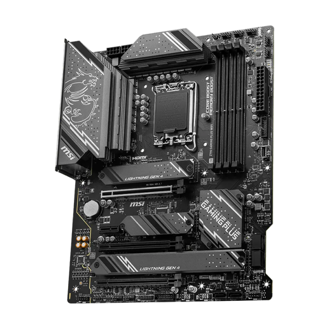 Tarjeta Madre MSI Z790 GAMING PLUS WIFI | ATX | Socket LGA 1700 | Chipset Intel Z790 | 4 x DDR5 (Hasta 256GB) | 1 x HDMI / 1 x DisplayPort | Wi-Fi 6E | Bluetooth 5.3 | Negro | Z790 GAMING PLUS WIFI