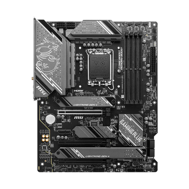 Tarjeta Madre MSI Z790 GAMING PLUS WIFI | ATX | Socket LGA 1700 | Chipset Intel Z790 | 4 x DDR5 (Hasta 256GB) | 1 x HDMI / 1 x DisplayPort | Wi-Fi 6E | Bluetooth 5.3 | Negro | Z790 GAMING PLUS WIFI