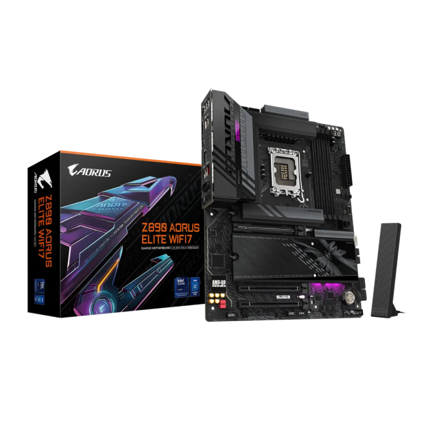 Tarjeta Madre Gigabyte Z890 AORUS ELITE WIFI7 | ATX | Intel Z890 | LGA1851 | DDR5 256GB(Máx) | HDMI / DisplayPort | Wi-Fi 7 / Bluetooth 5.4 | Z890 AORUS ELITE WIFI7